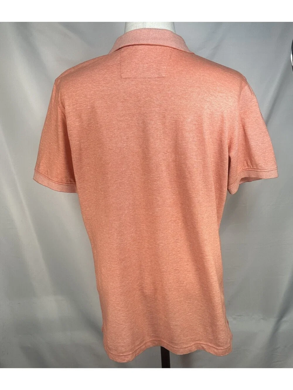Banana Republic 1/4 Button Cotton Polo Shirt Orange Mens L